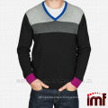 V-Neck Fancy Wool Sweater For Men